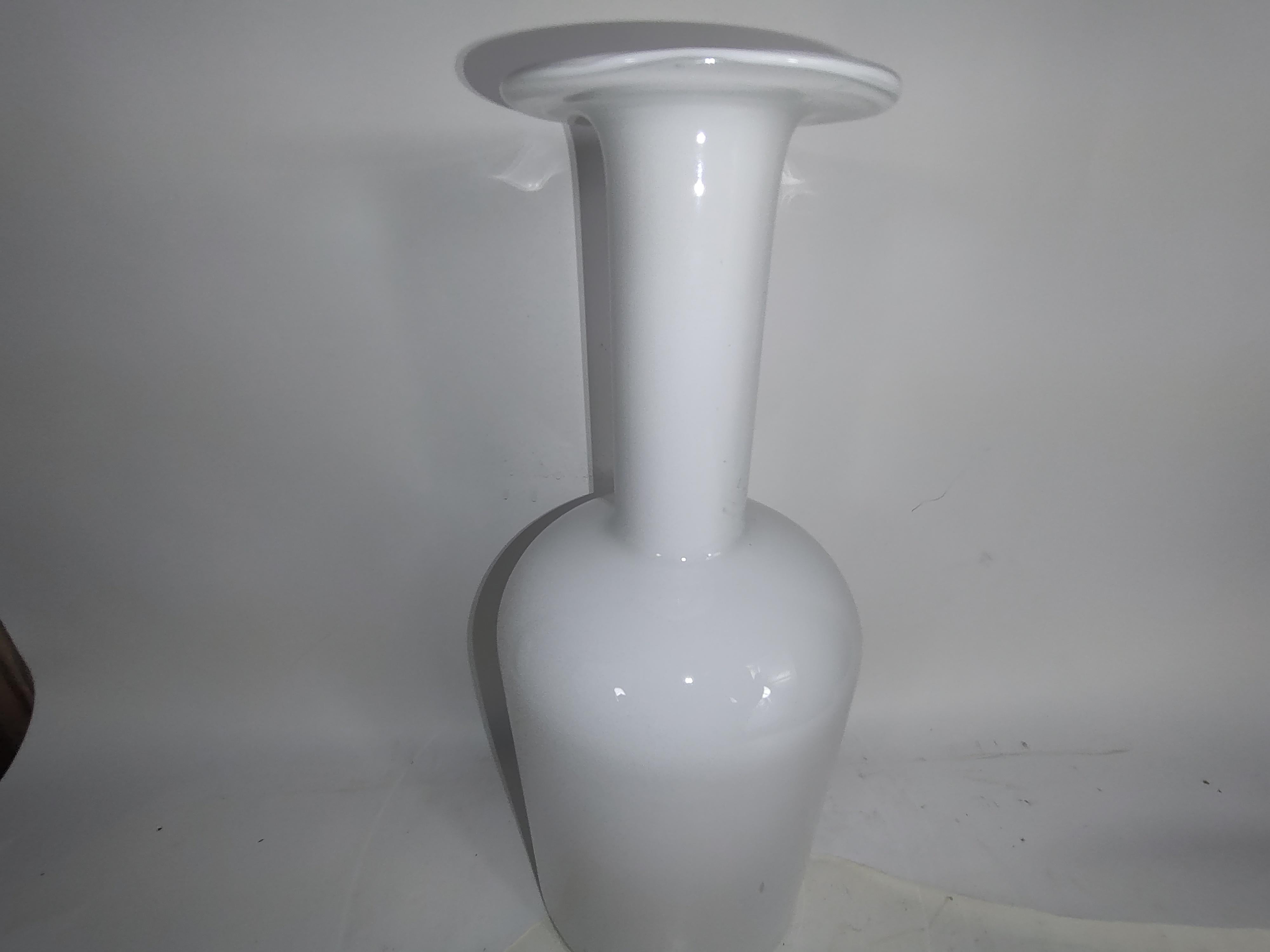 Danish Mid-Century Modern Bottle Form Vase by Otto Brauer for Kastrup Holmegaard