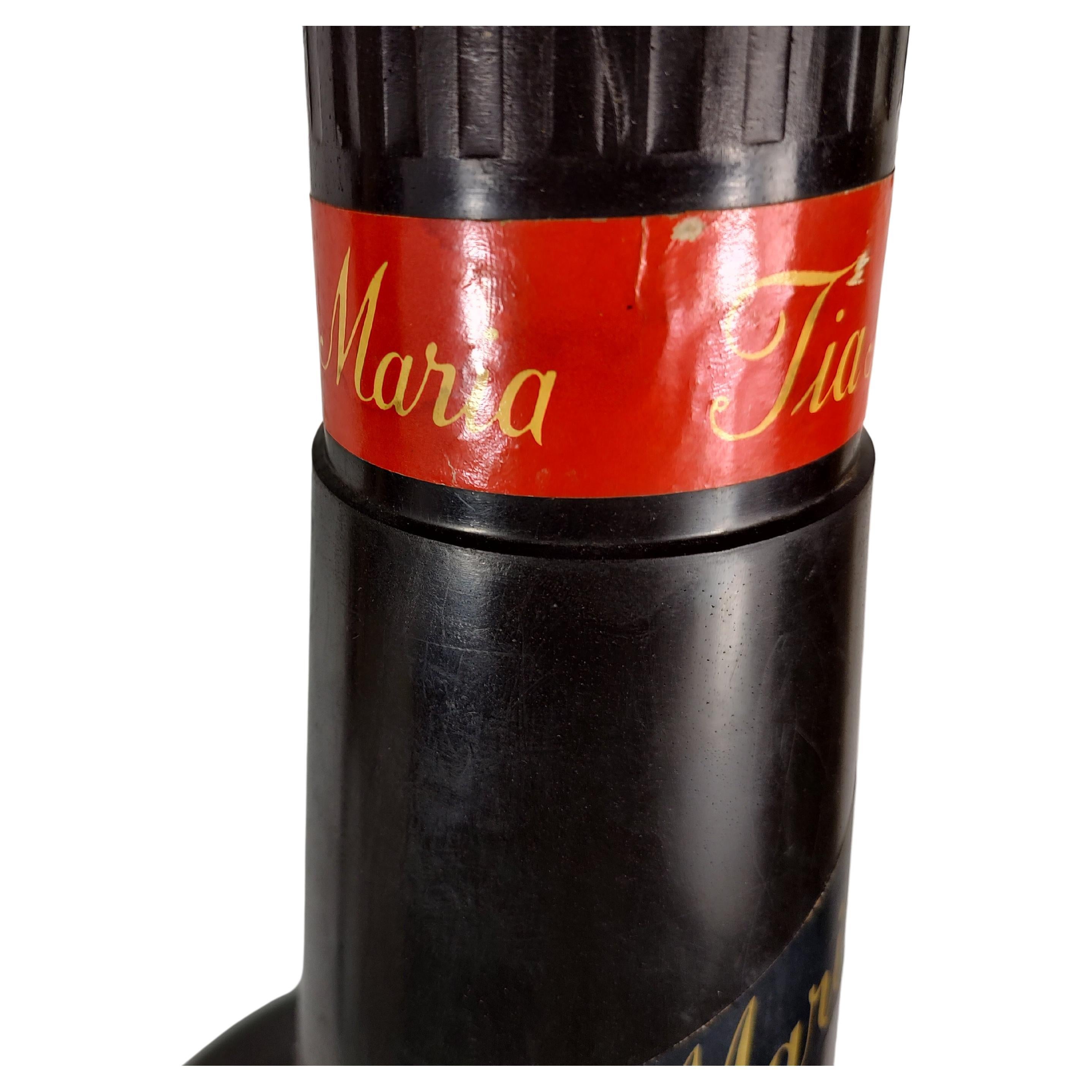 Mid-Century Modern Seau à glace en forme de bouteille The Moderns Publicité Tia Maria en vente