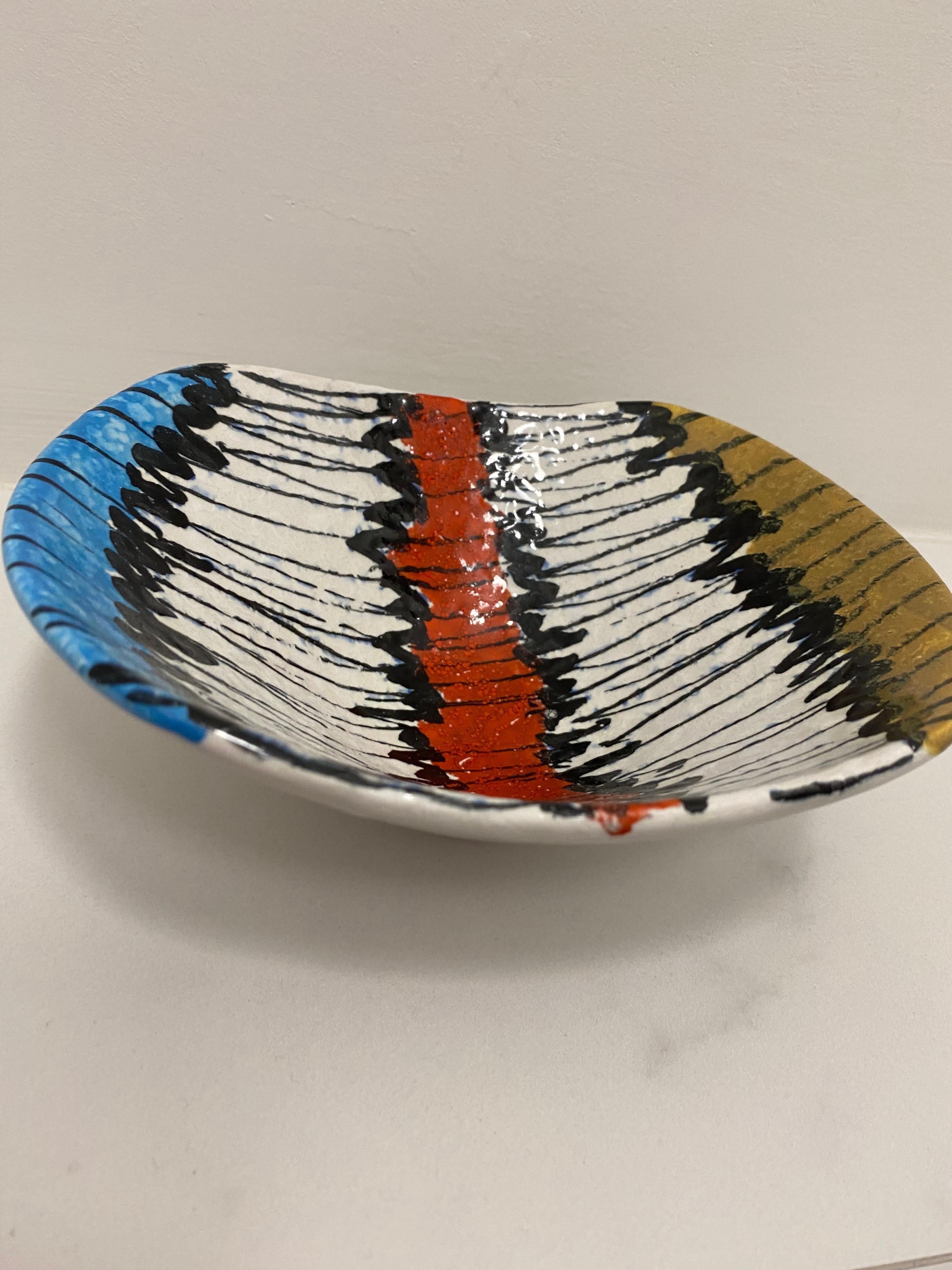 Mid-Century Modern Bol moderne du milieu du siècle dernier de Bitossi, Italie en vente