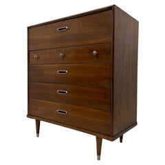 Mid Century Modern B.P John Dresser Dovetail Drawers Cabinet Storage