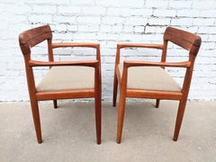Mid Century Modern Bramin Teak Dining Table and Four Chairs