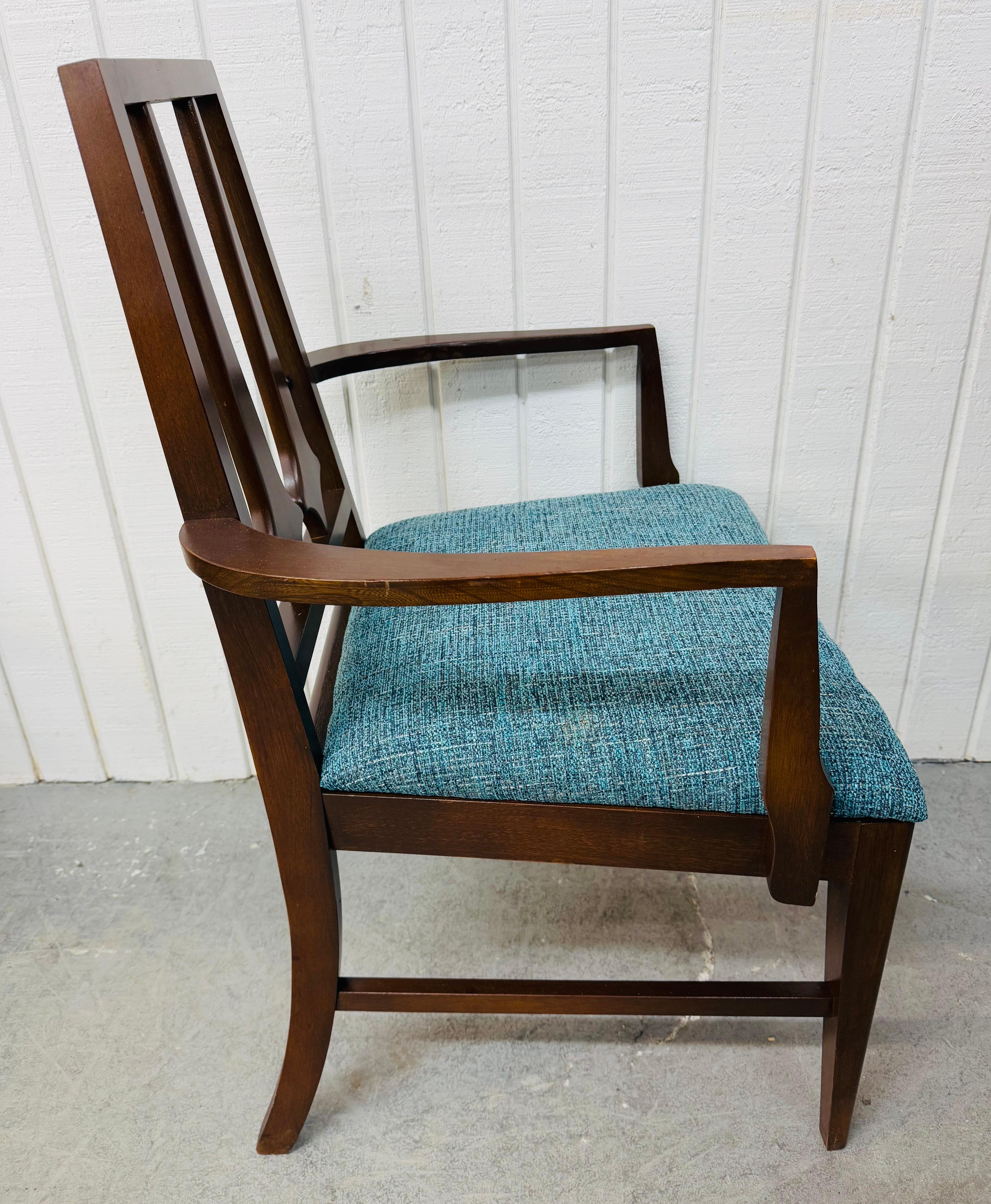 20th Century Mid-Century Modern Brasilia Style Walnut Dining Chairs - Set of 6