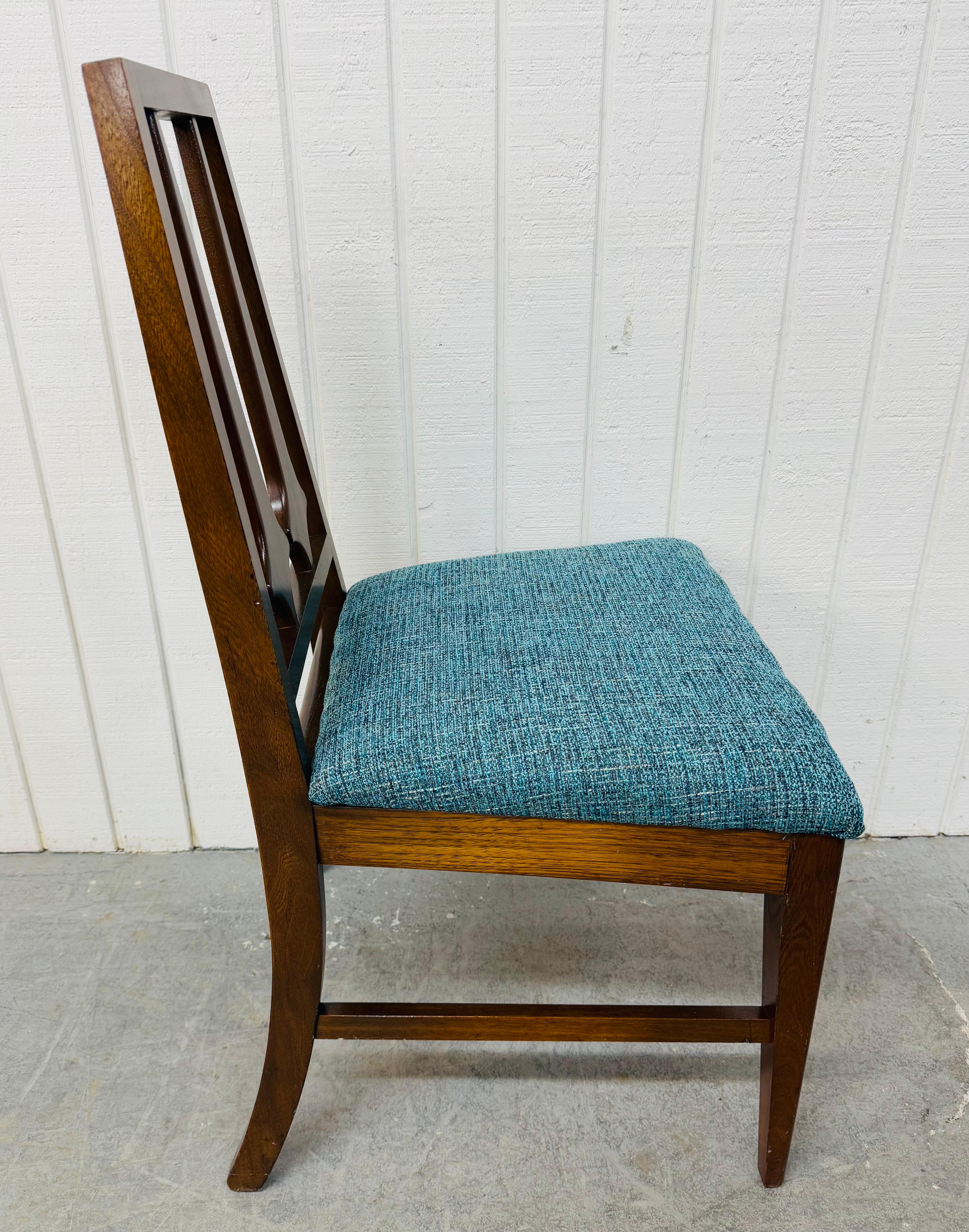 Mid-Century Modern Brasilia Style Walnut Dining Chairs - Set of 6 3
