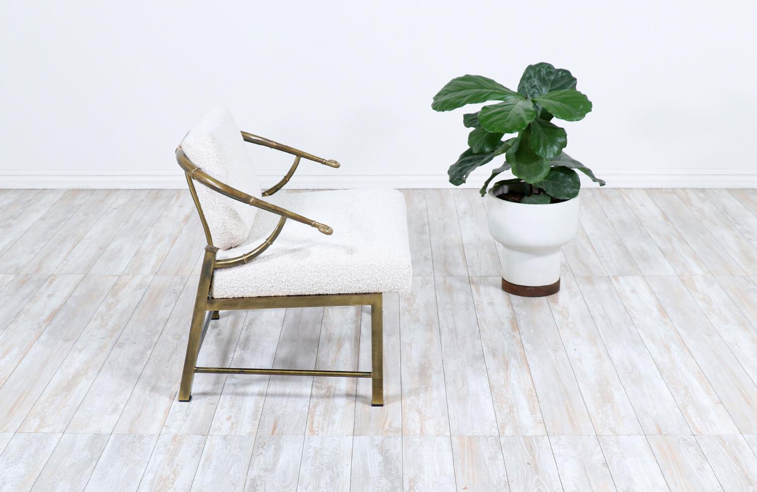 brass lounge chair