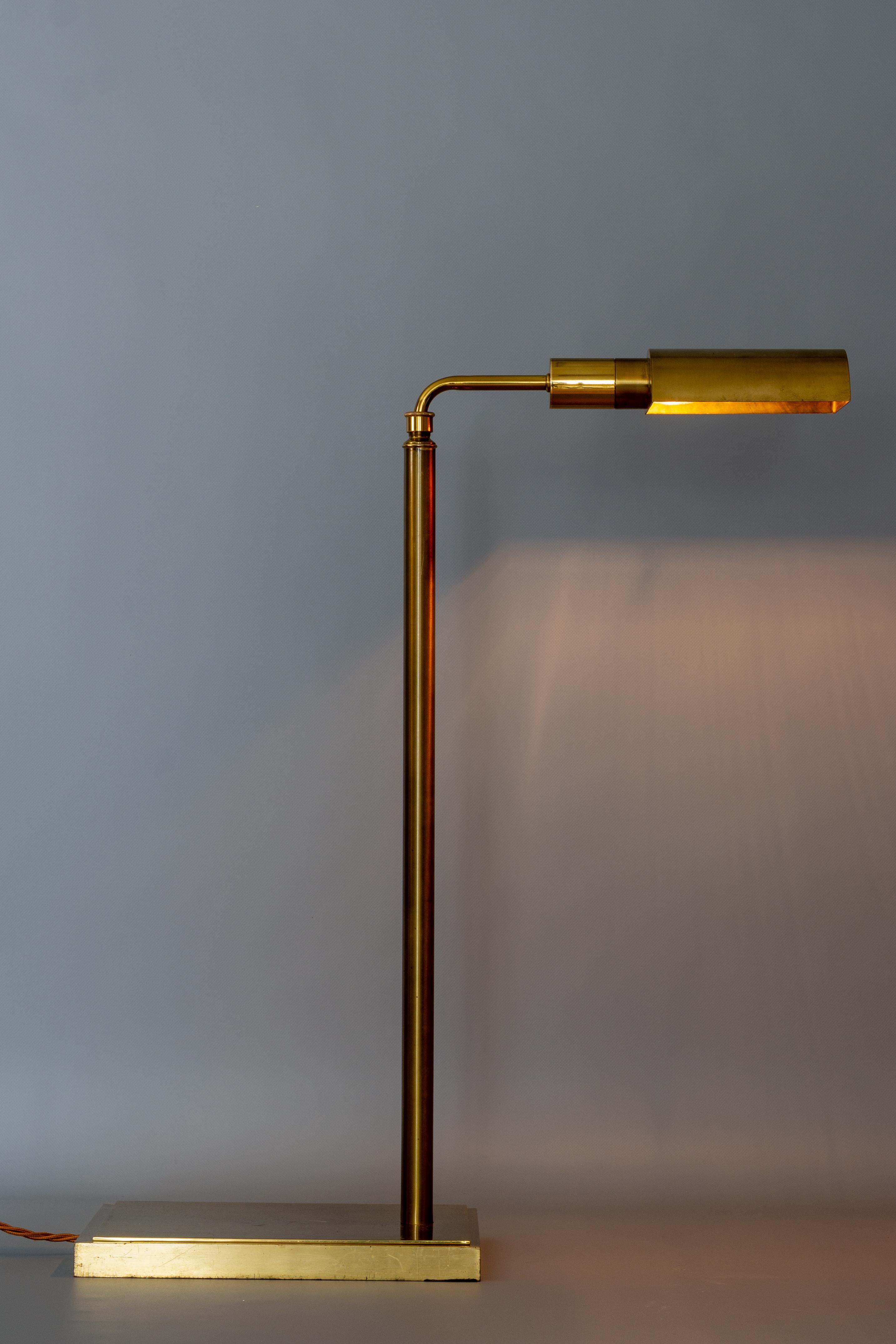 Mid-Century Modern Brass Adjustable Height Floor Lamp, 1970s 5