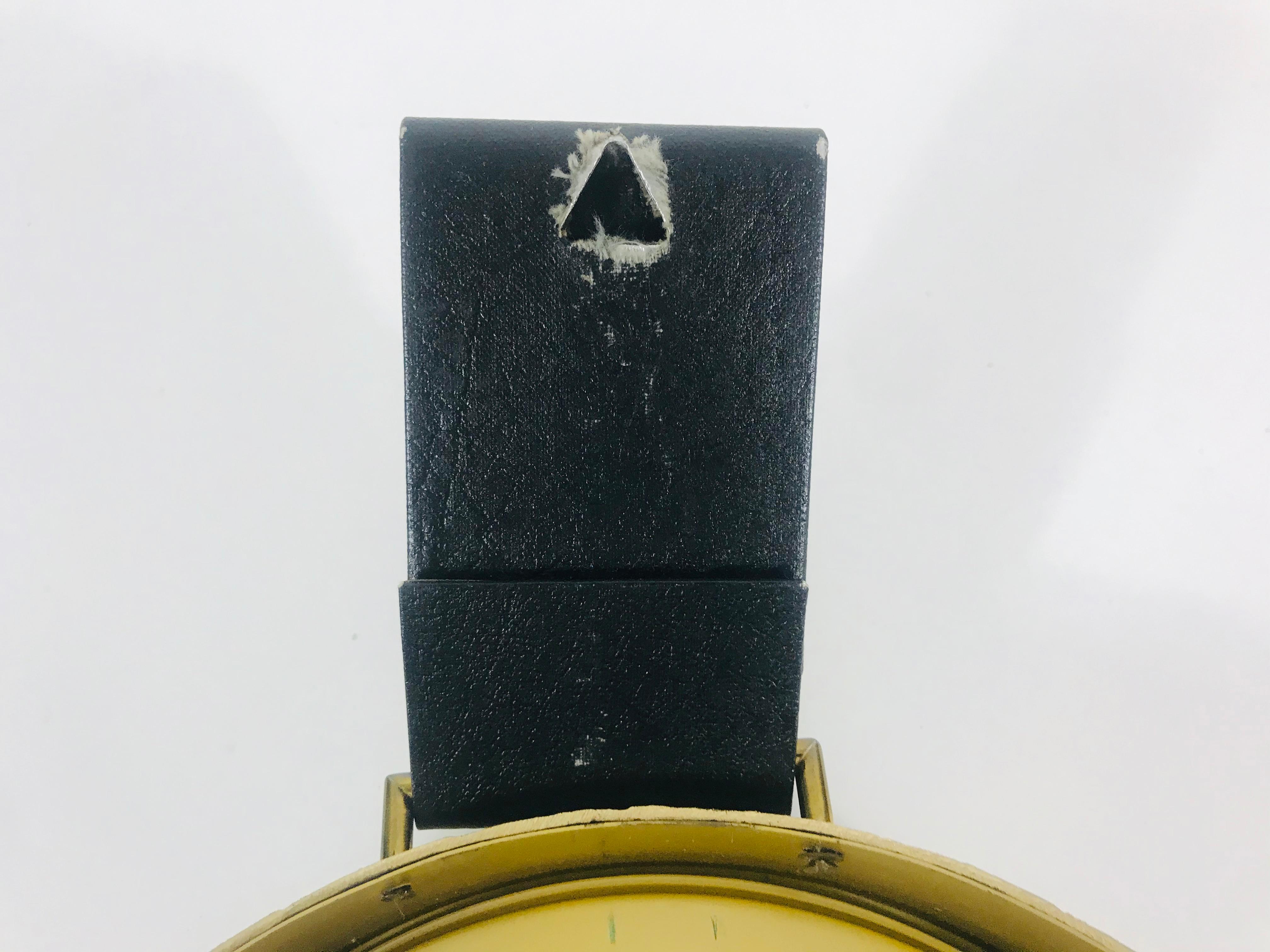 Hänge-Wanduhr aus Messing und Acryl von Atlanta, Deutschland, Mid-Century Modern 3