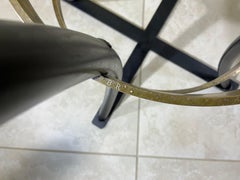 Mid-Century Modern Brass and And Iron Center Table Base , signed B.R