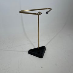 Mid-Century Modern Brass and Cast Iron Umbrella Stand, Austria, 1950s