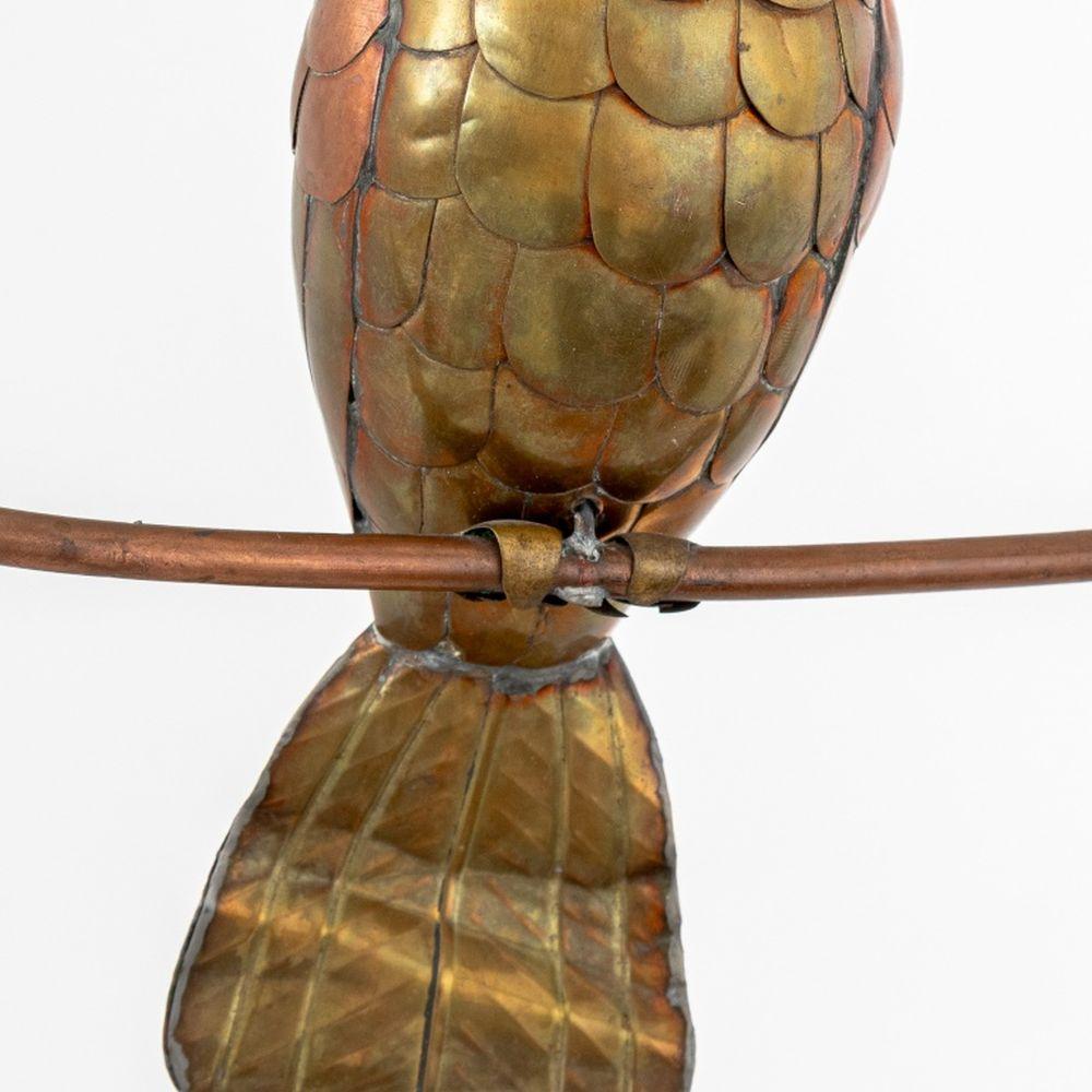 Mid-Century Modern Perroquet en cuivre et laiton de style moderne du milieu du siècle en vente