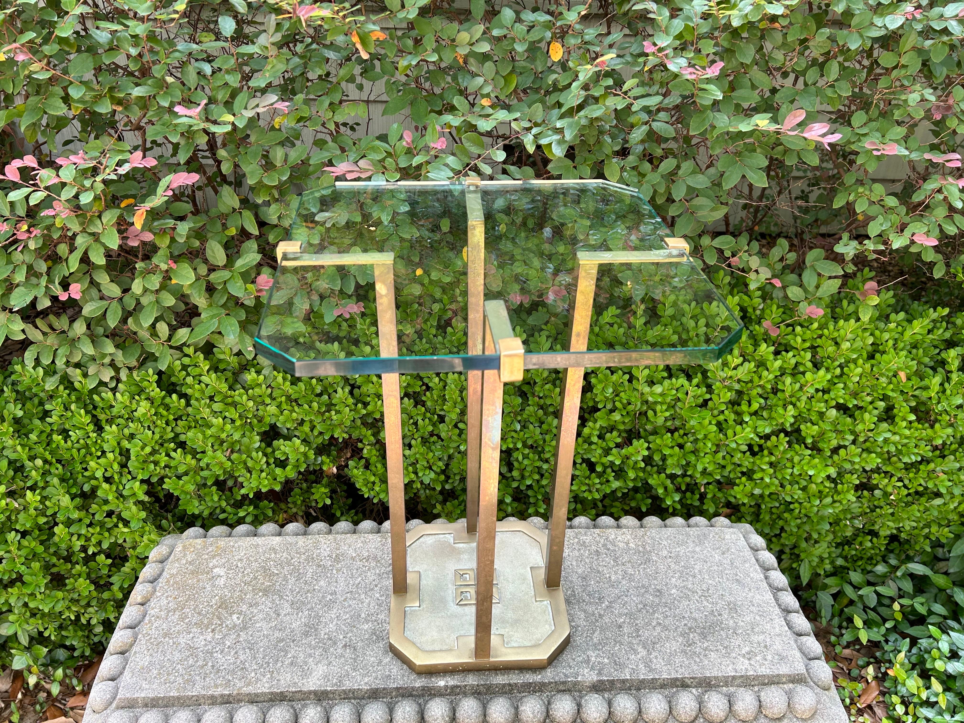 Mid-Century Modern Mid Century Modern Brass And Glass Table By Peter Ghyczy