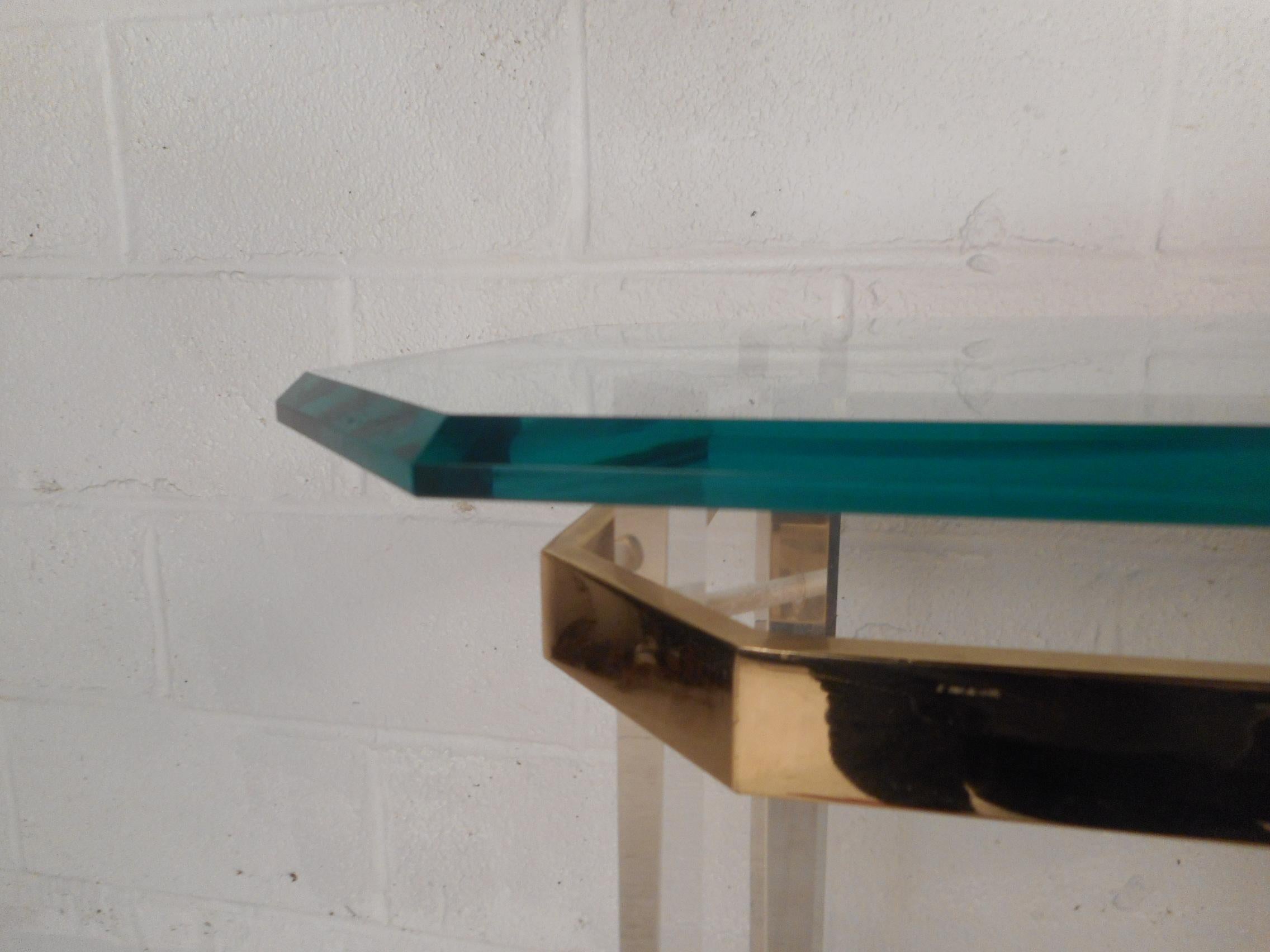 Late 20th Century Lucite Console Table by Charles Hollis Jones