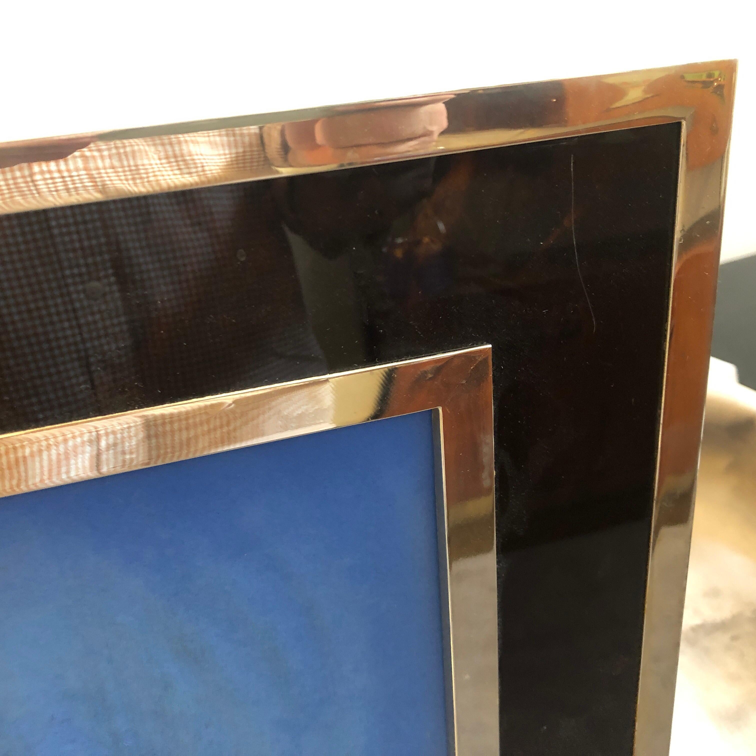Mid-Century Modern Brass and Lucite Photo Frame in the Style of Gabriella Crespi 4