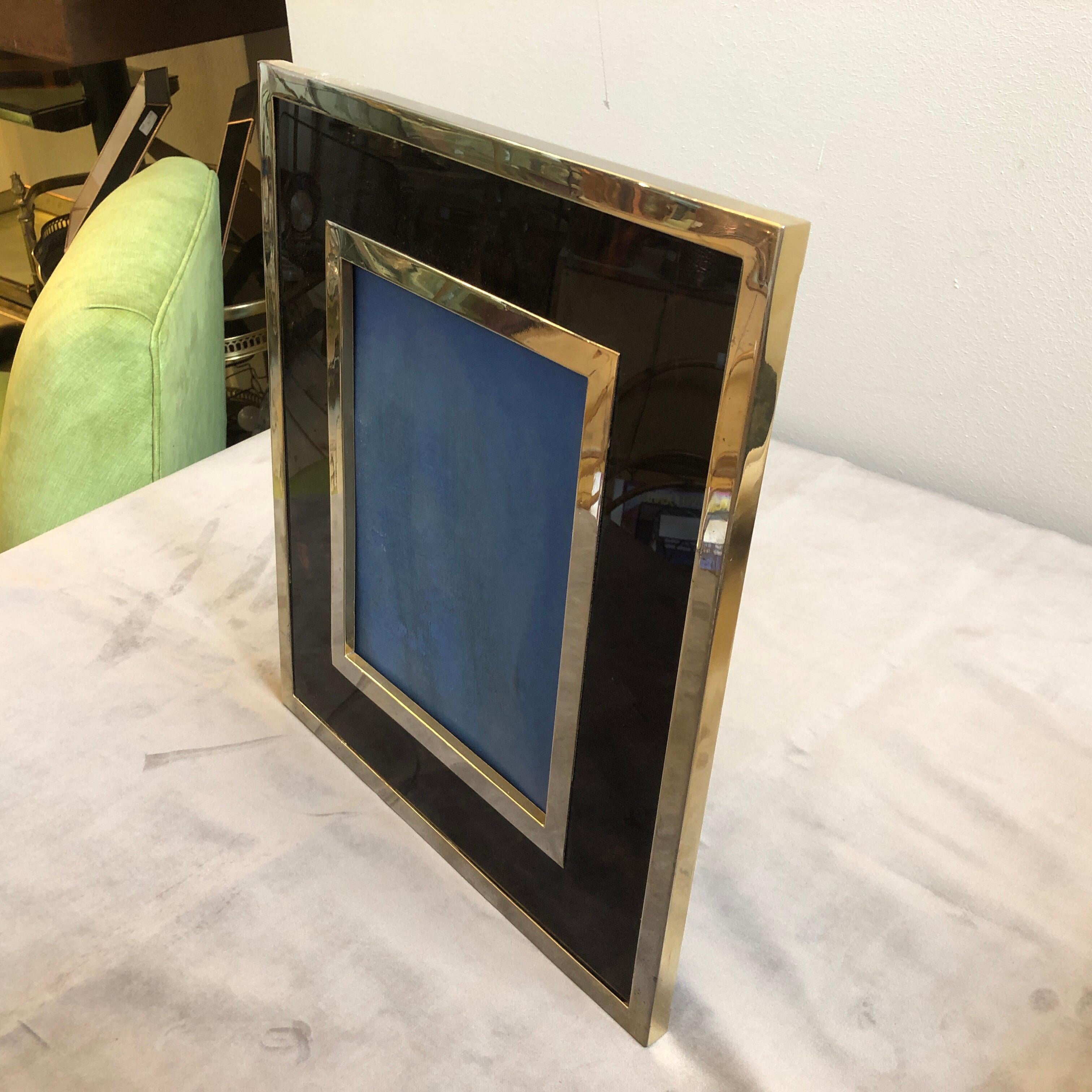 Mid-Century Modern Brass and Lucite Photo Frame in the Style of Gabriella Crespi 7