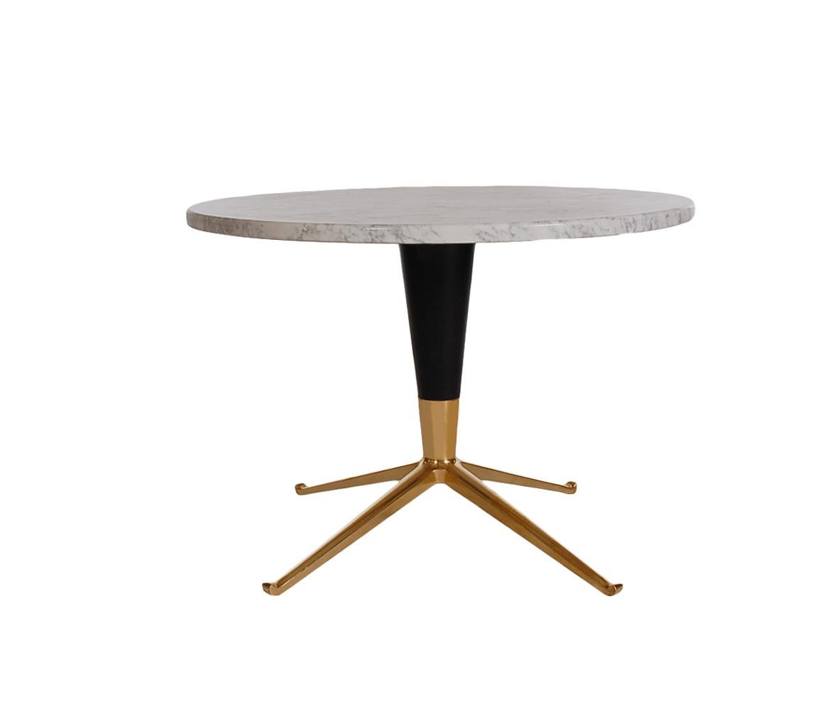 Mid-20th Century Mid-Century Modern Italian Brass & Marble Side Table after Ico Parisi