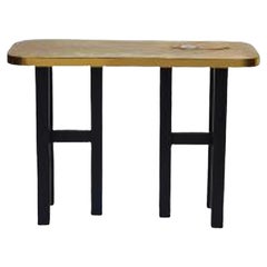 Mid-Century Modern Brass and Metal Console by Lova Creations