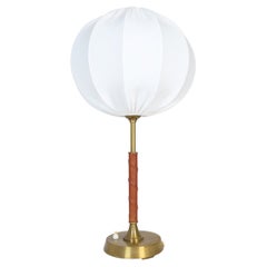 Mid-Century Modern Brass and Metal Table Lamp Ewå, Sweden, 1950s