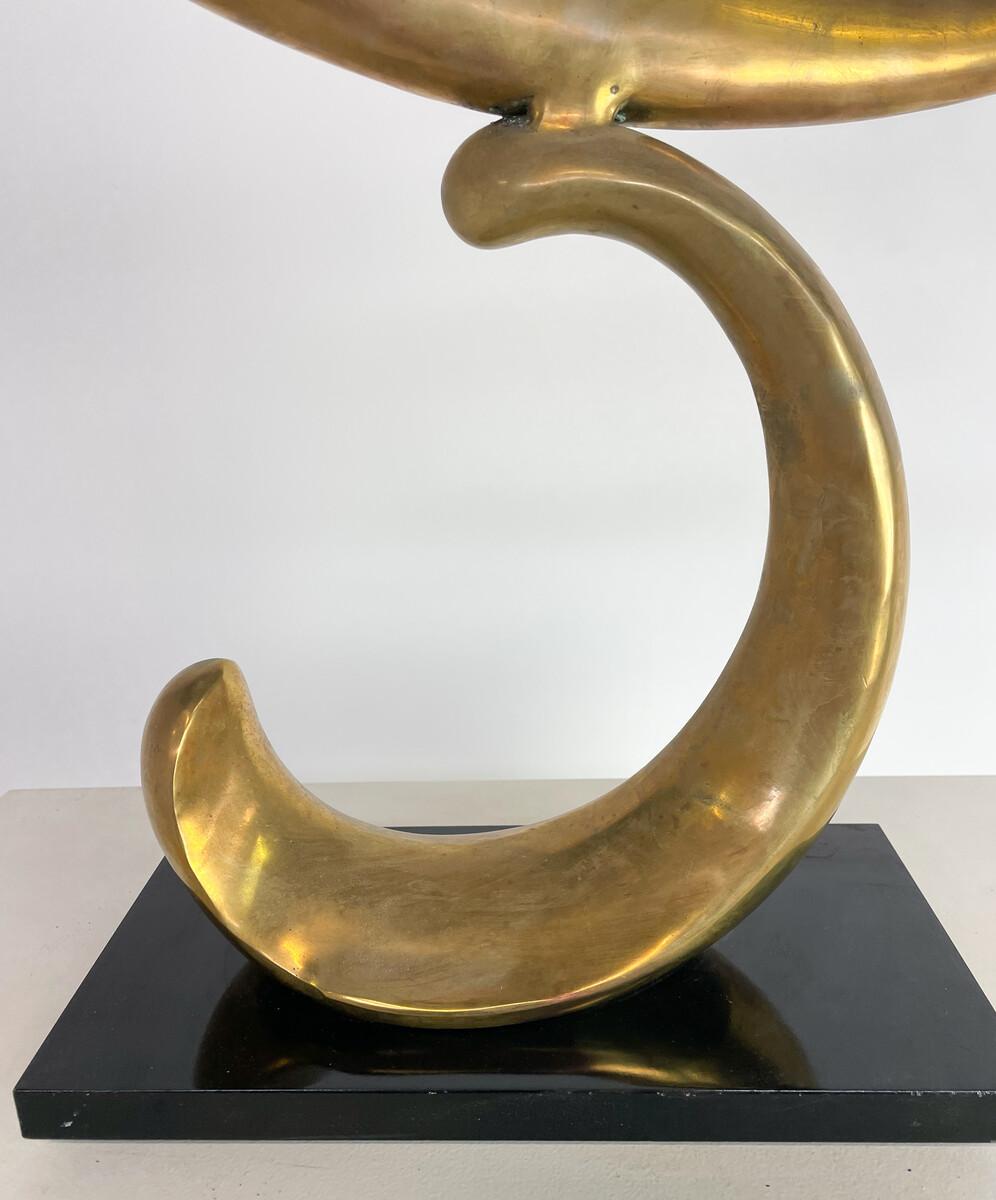 Mid-Century Modern Brass Bird Sculpture, 1970s 1