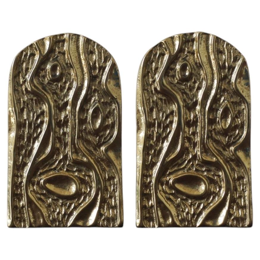 Fermalibri in ottone in stile Mid-Century Modern, anni '60, set da 2 in vendita