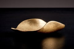 Brass Leaf Bowl / Dish by Werkstätte Carl Auböck, 1960s