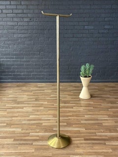 Mid-Century Modern Brass Bull-Horn Style Coat Hanger