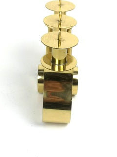 Mid-century modern brass candelabra, 1960's (50225)