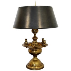 Vintage Mid-Century Modern Brass Candelabra Table Lamp by Chapman, 1970s