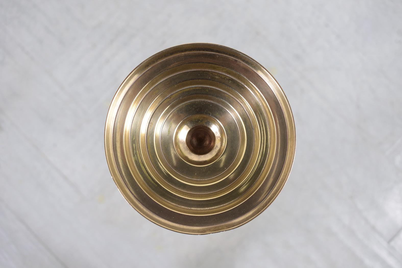 Mid-Century Modern Brass Candle Holders For Sale 6