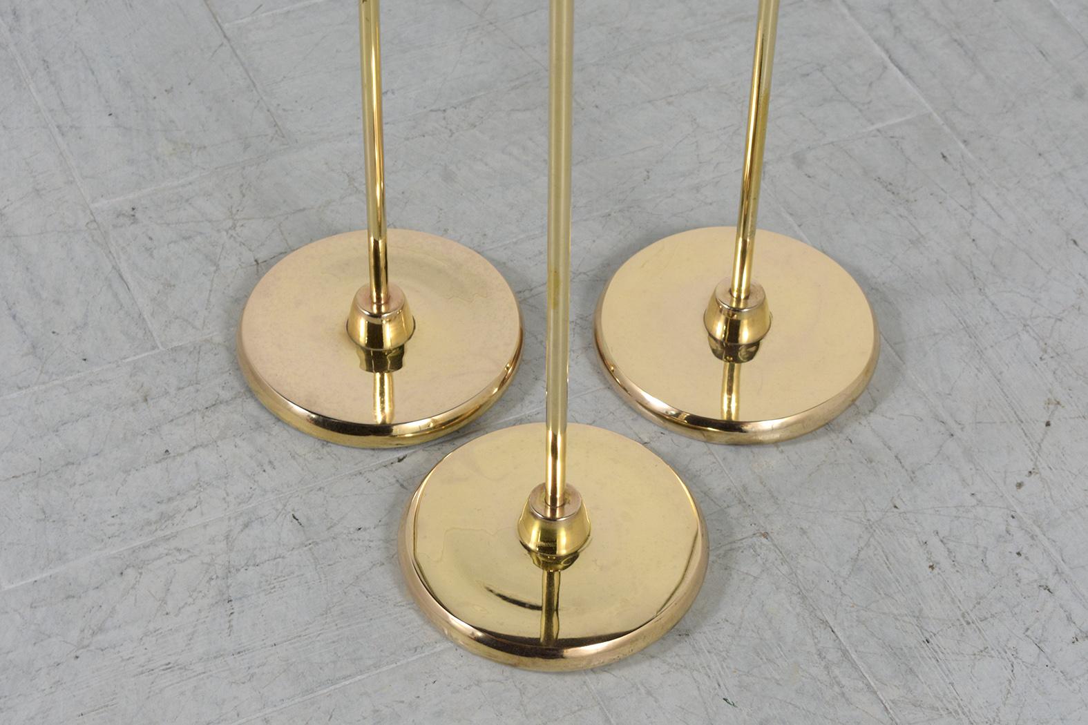 Mid-Century Modern Brass Candle Holders For Sale 7