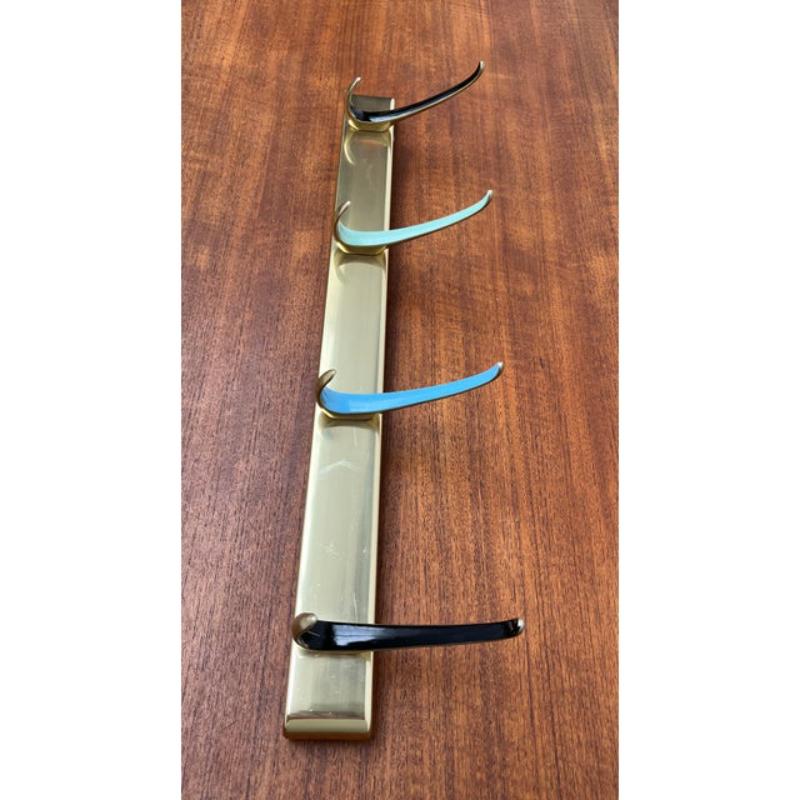 20th Century Mid-Century Modern Brass Coat Rack, 1960s For Sale