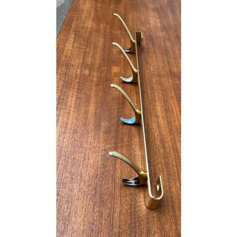 Mid-Century Modern Brass Coat Rack, 1960s For Sale 1