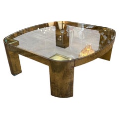 Mid-Century Modern Couchtisch aus Messing