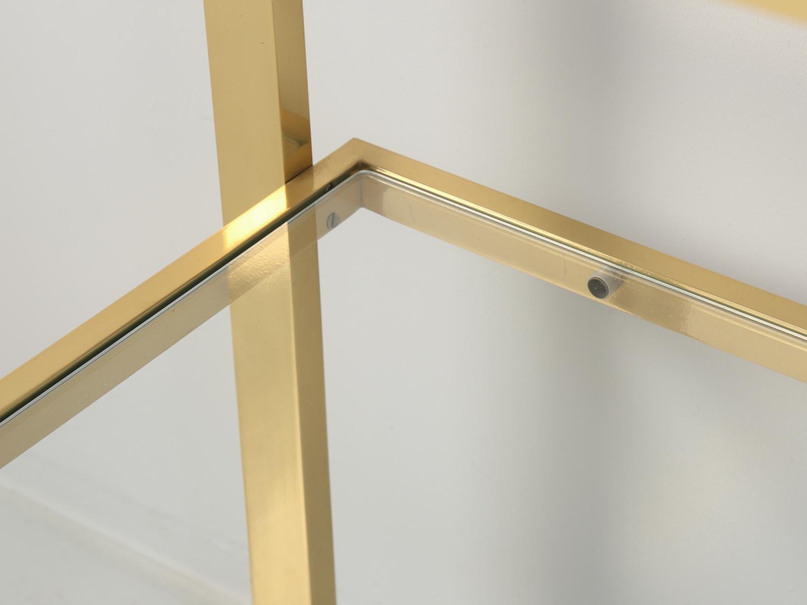 Mid-Century Modern Brass Console Table or Sofa Table, circa 1960s 5