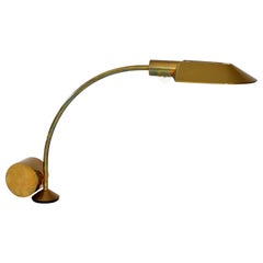 Lampada da scrivania a contrappeso in ottone del Mid Century Modern di Cedric Hartman, anni '90