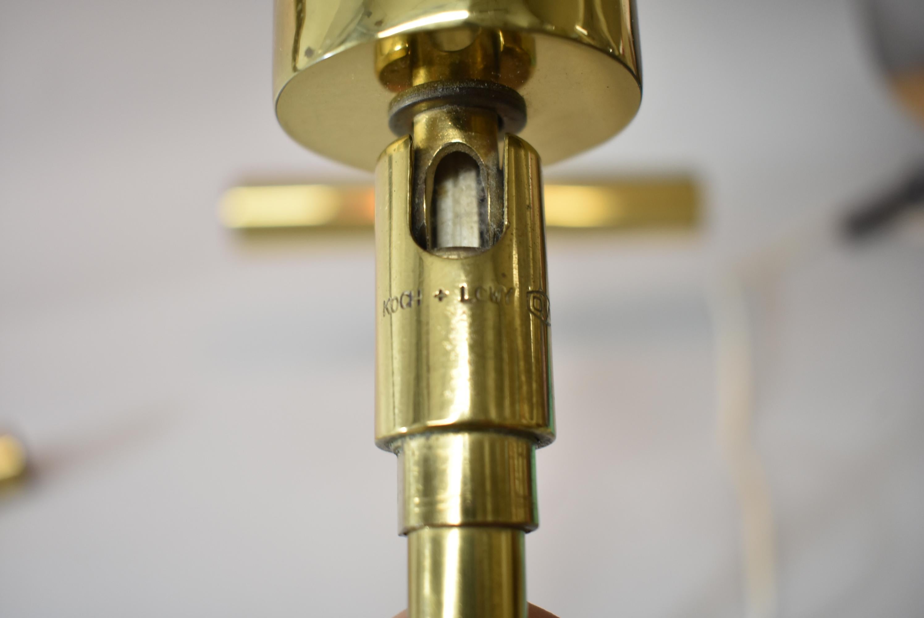 Mid-Century Modern Brass Desk Lamp by Koch & Lowy In Good Condition In Toledo, OH