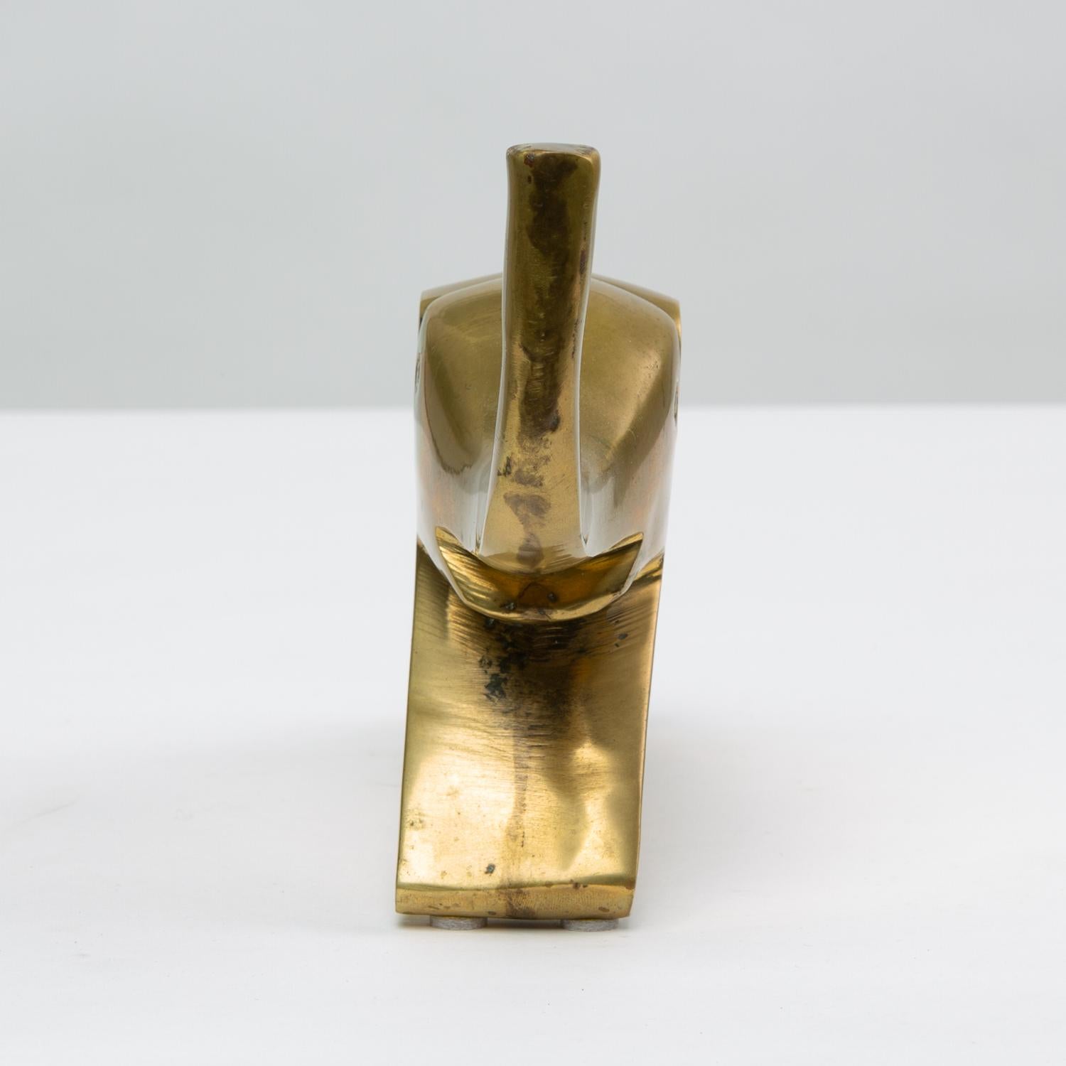 20th Century Mid-Century Modern Brass Elephant Figurine