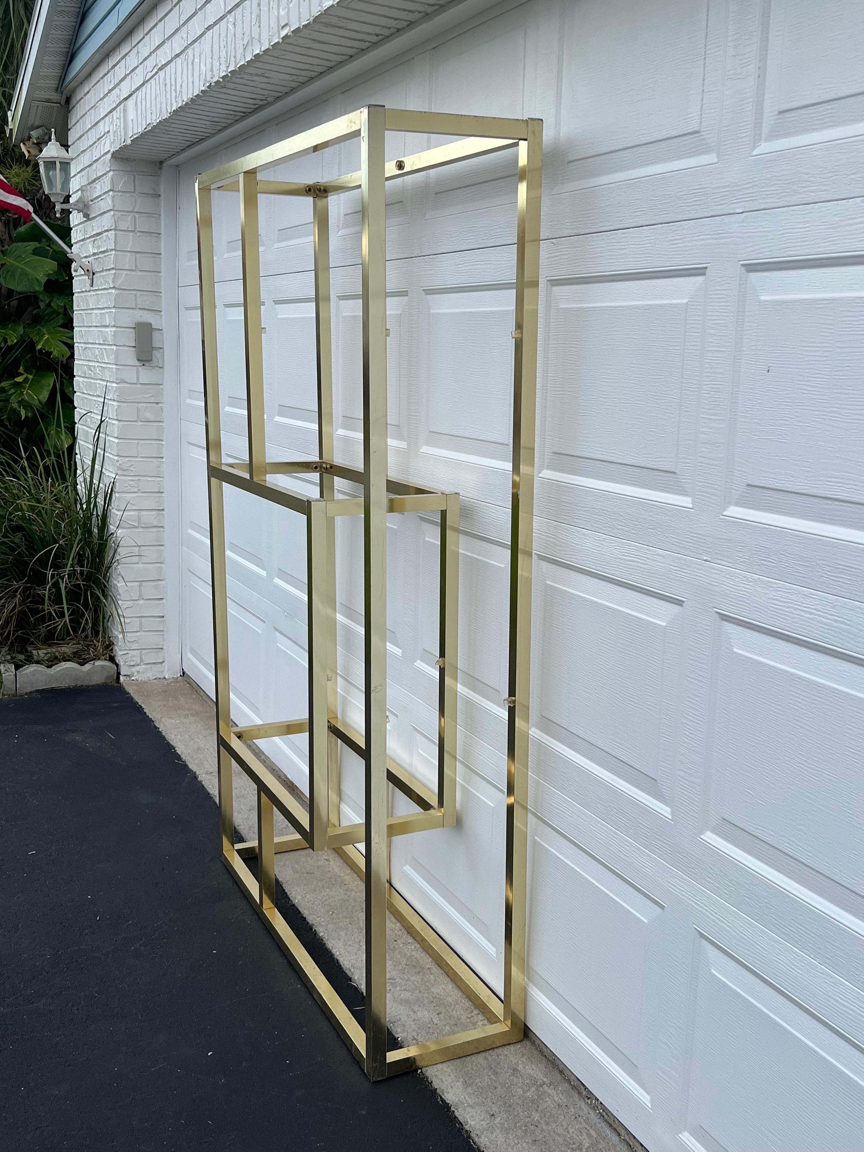 Etagere in ottone del Mid Century Modern in vendita 6