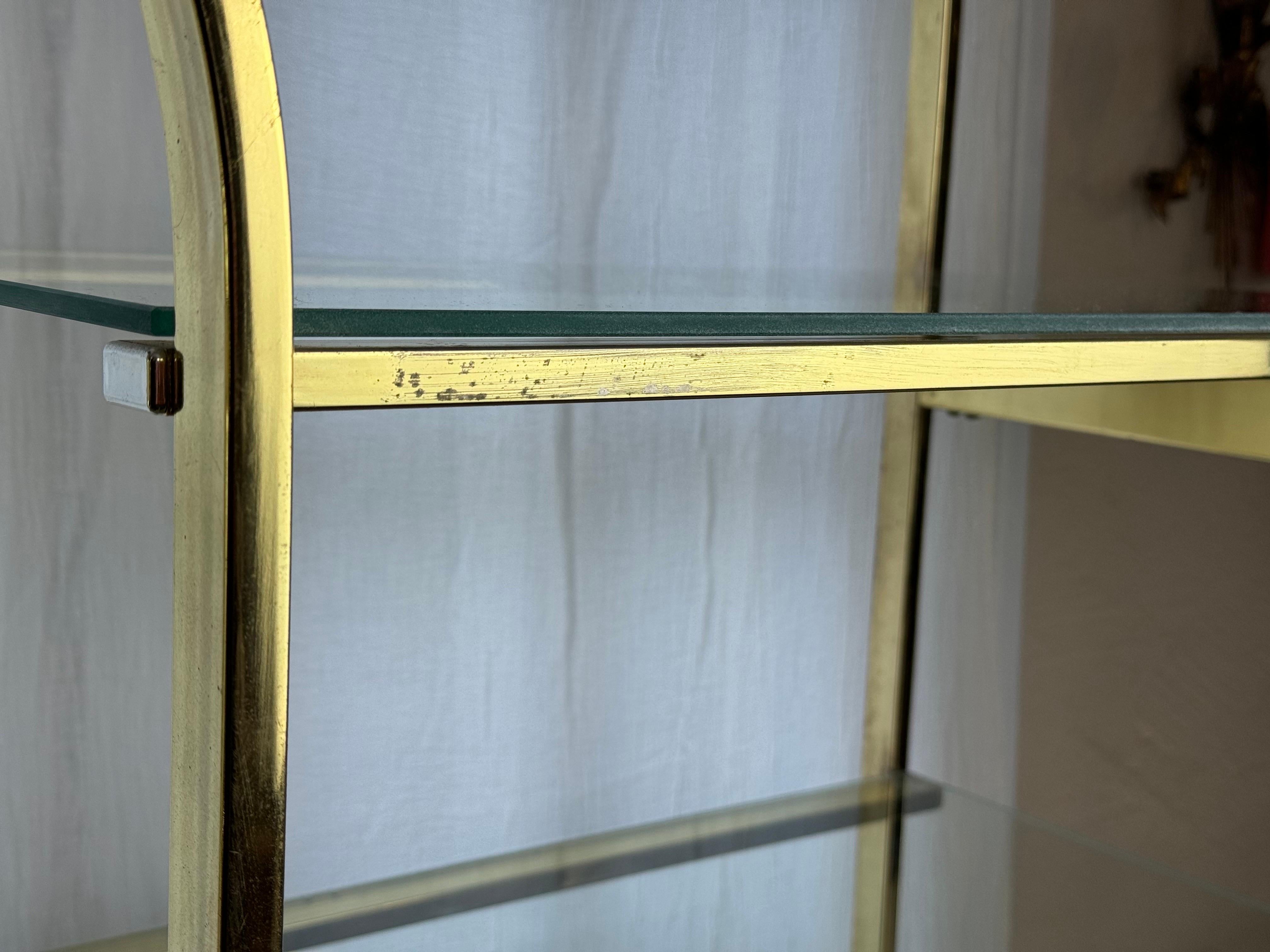 Mid Century Modern Brass Etagere For Sale 9