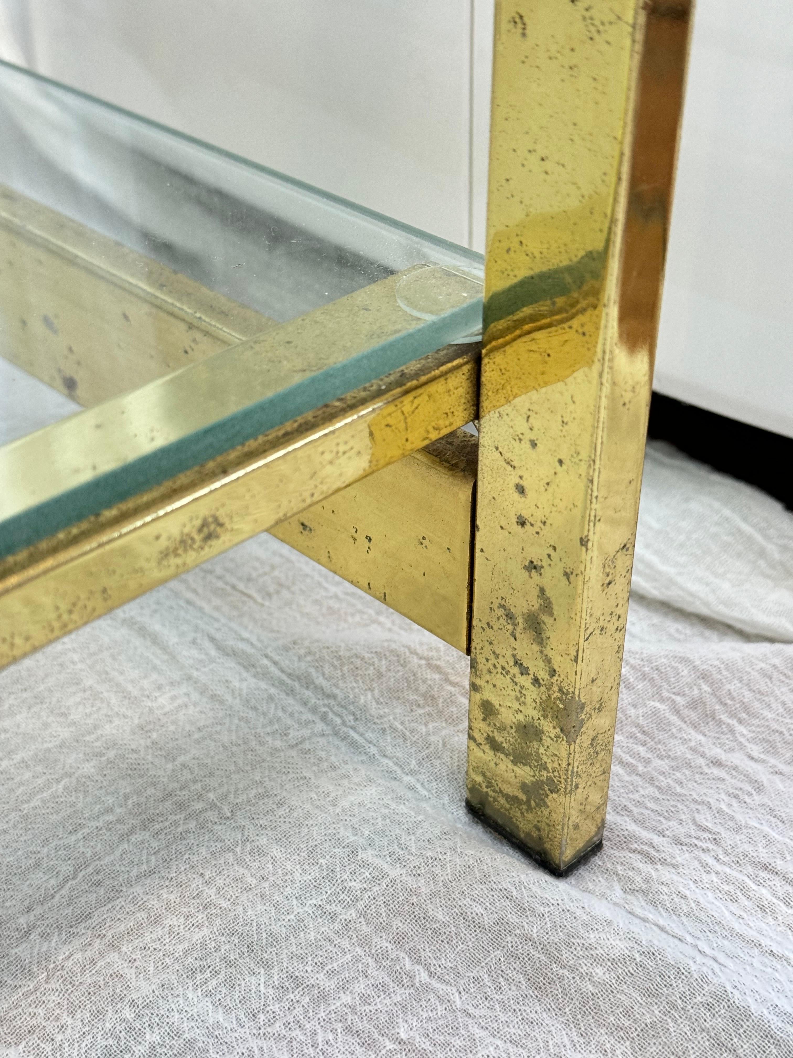 Mid Century Modern Brass Etagere For Sale 10