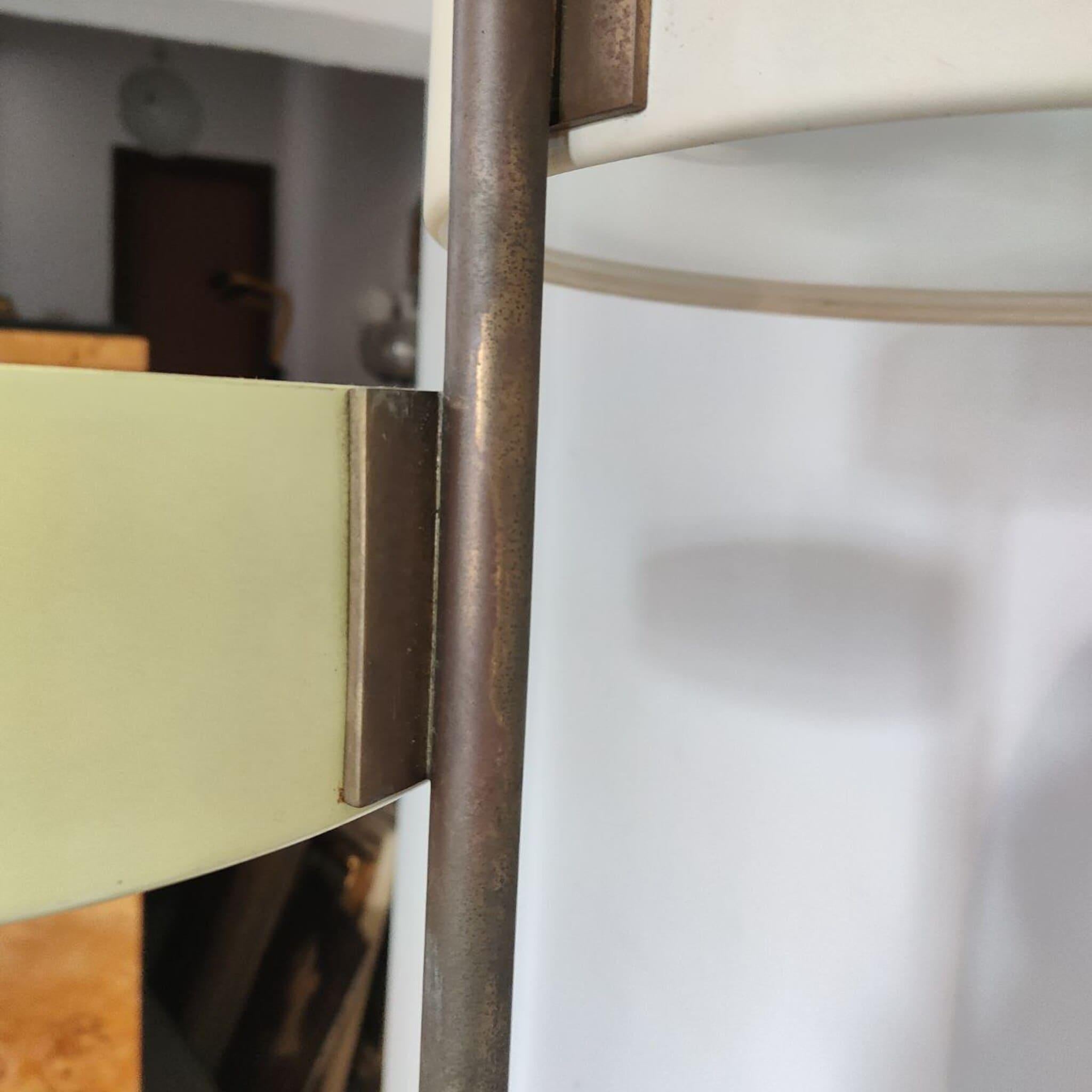 Brass Mid-century modern brass floor lamp by Bruno Gatta for Stilnovo, Italy, 1950s For Sale