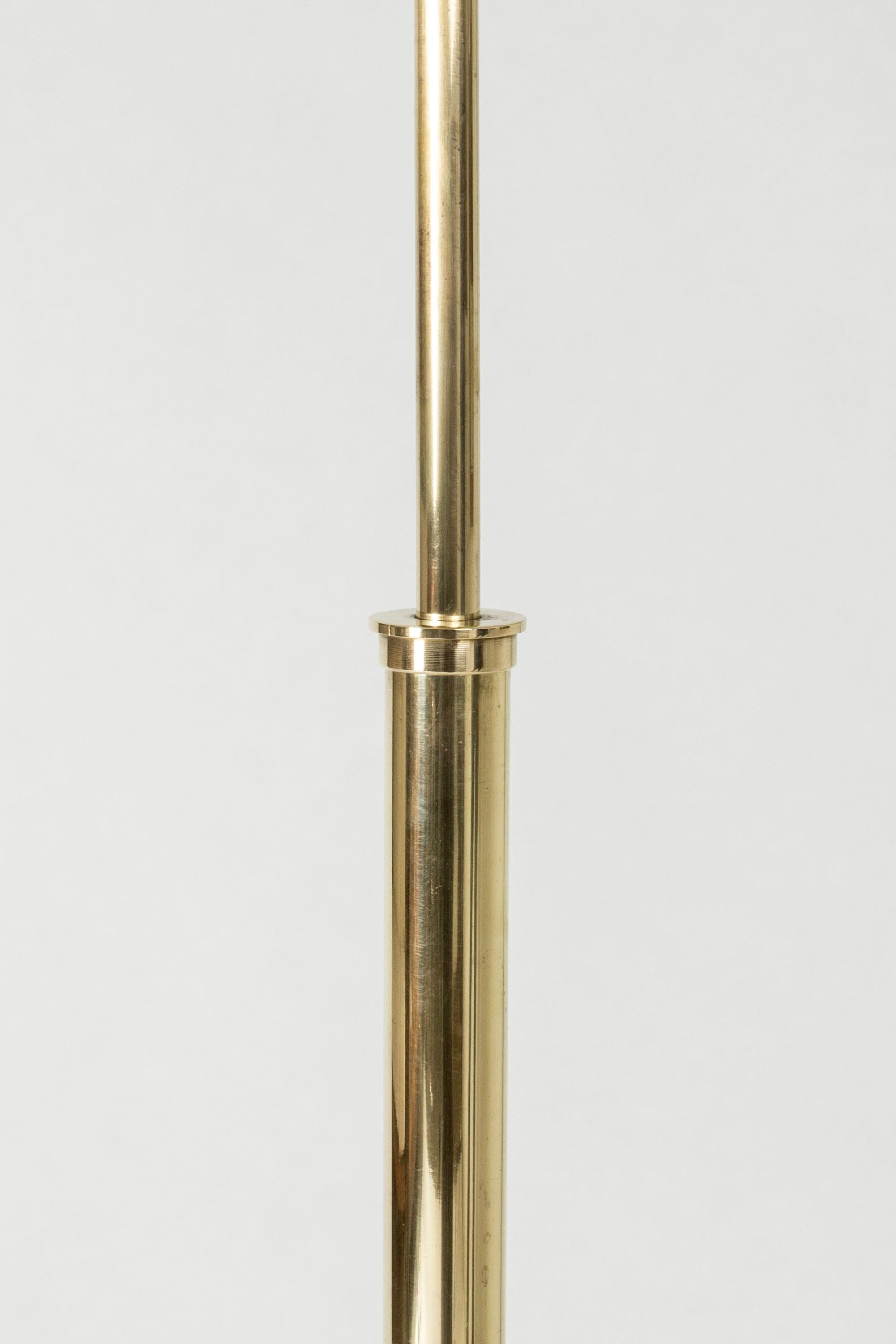 Mid-Century Modern Brass Floor Lamp from Böhlmarks, Sweden, 1940s For Sale 2