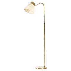 Mid-Century Modern Brass Floor Lamp from Böhlmarks, Sweden, 1940s