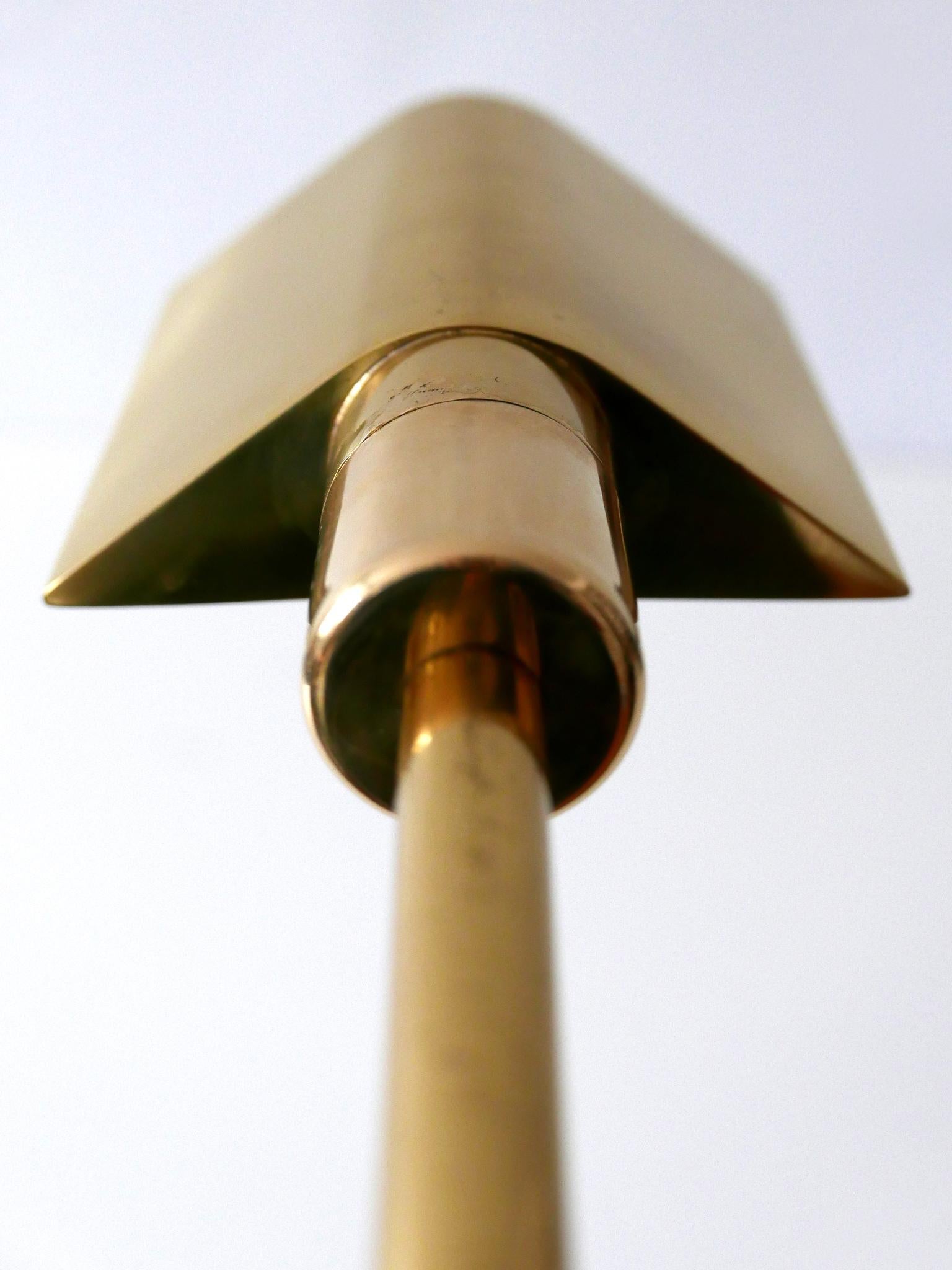 Mid-Century Modern Brass Floor Lamp or Reading Light by Metalarte for Hansen 10