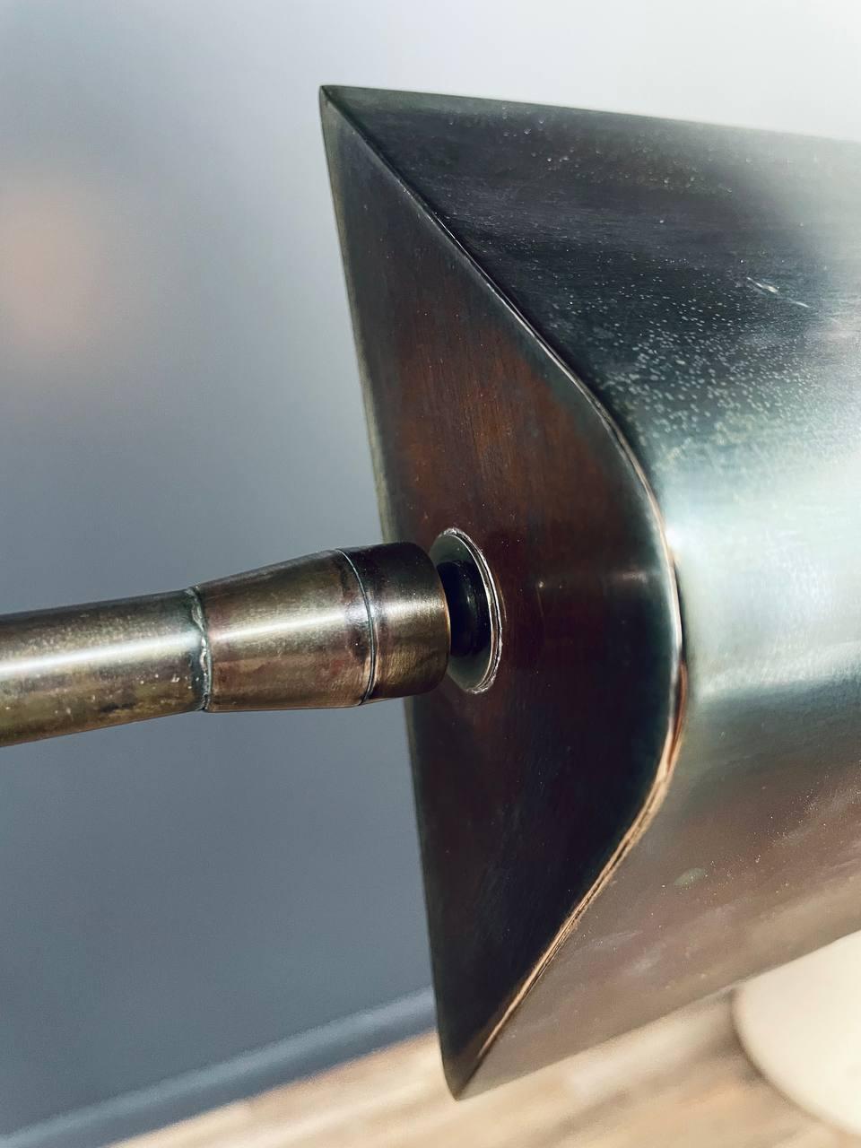 Mid-Century Modern Brass Height Adjustable & Swivel Floor Lamp by Laurel 1