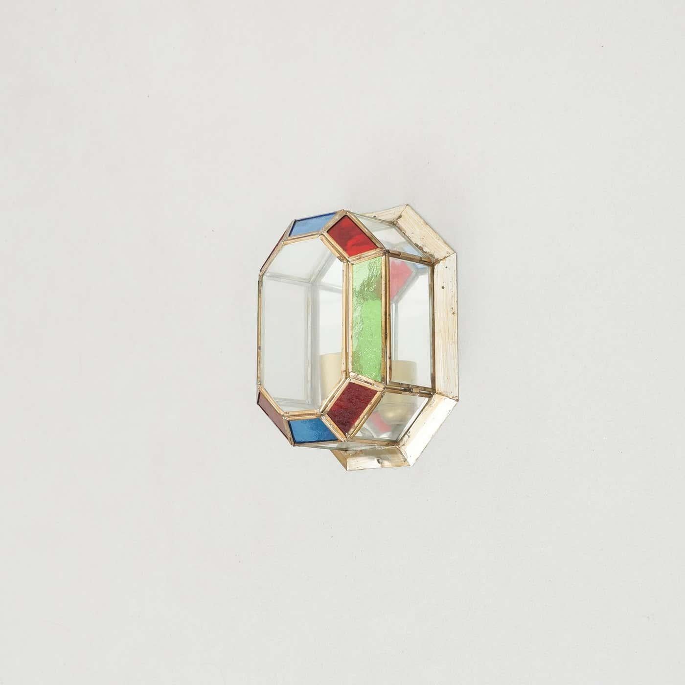 Lampada in ottone moderna di metà secolo, circa 1970 in vendita 2