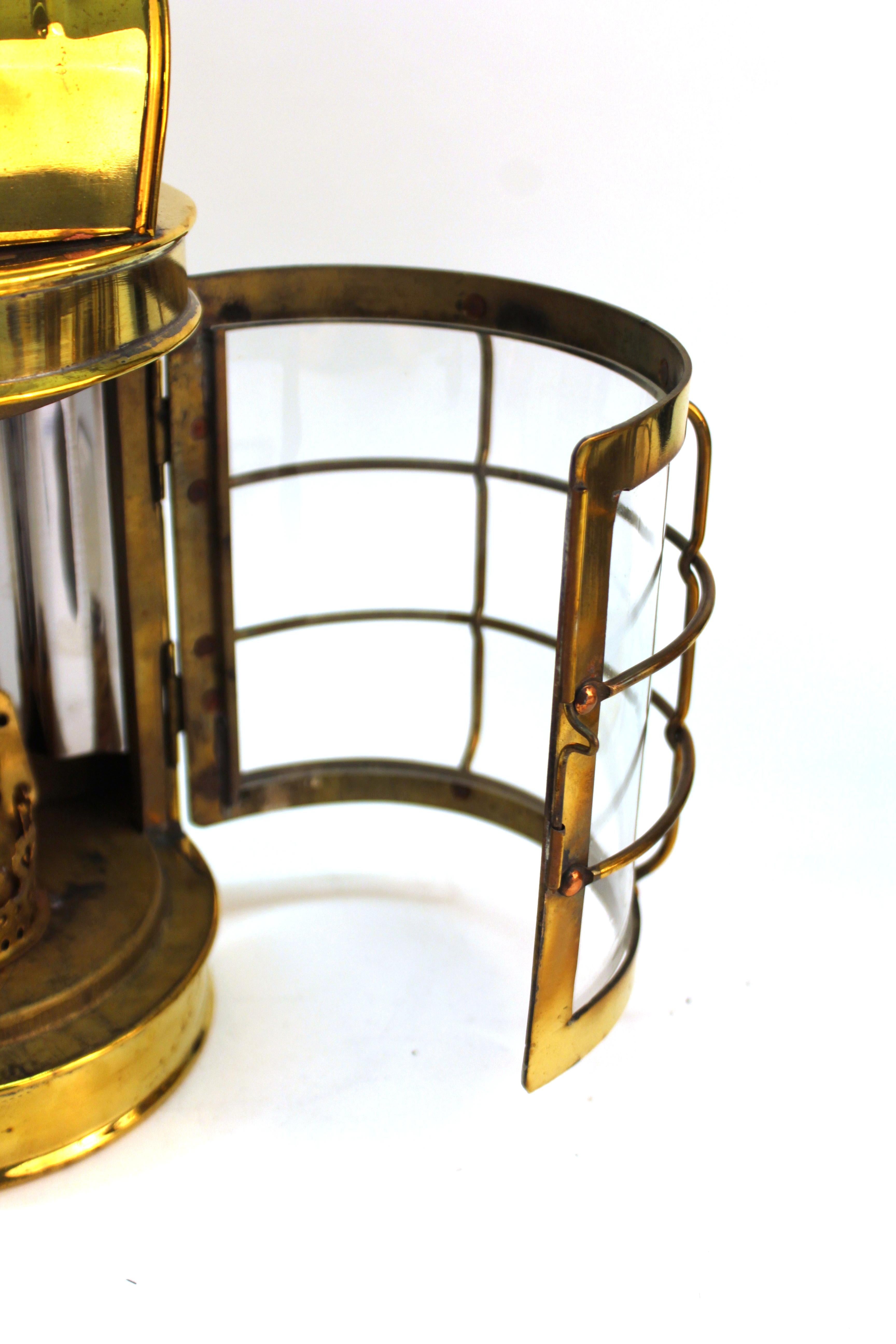 Mid-Century Modern Brass Lantern Wall Sconces 8
