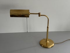 Mid-Century Modern Brass Large Table Lamp by Florian Schulz, 1960s, Germany
