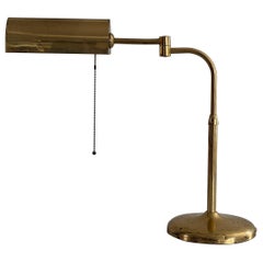 Mid-Century Modern Brass Large Table Lamp by Florian Schulz, 1960s, Germany