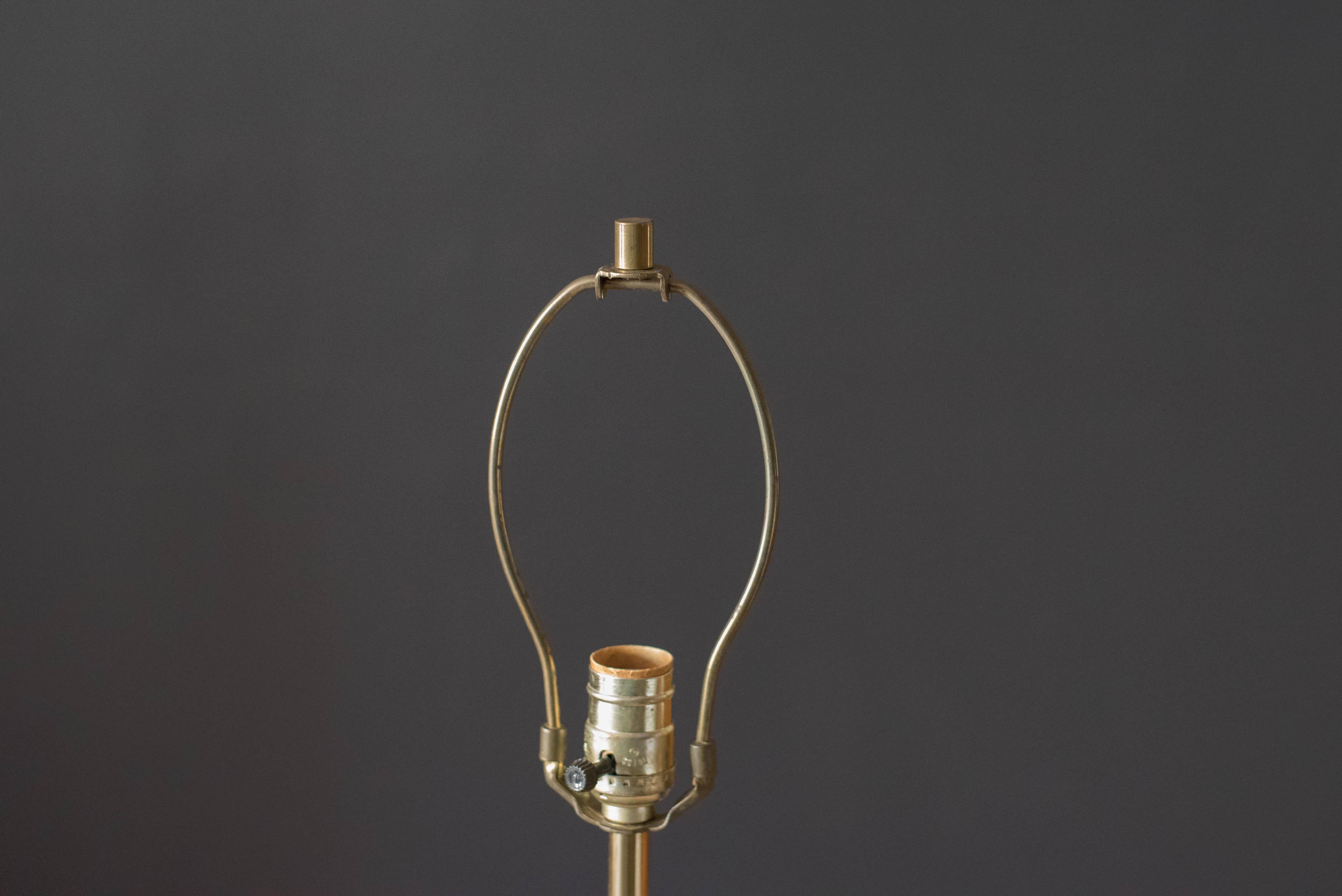 Mid-20th Century Mid-Century Modern Brass Laurel Floor Lamp