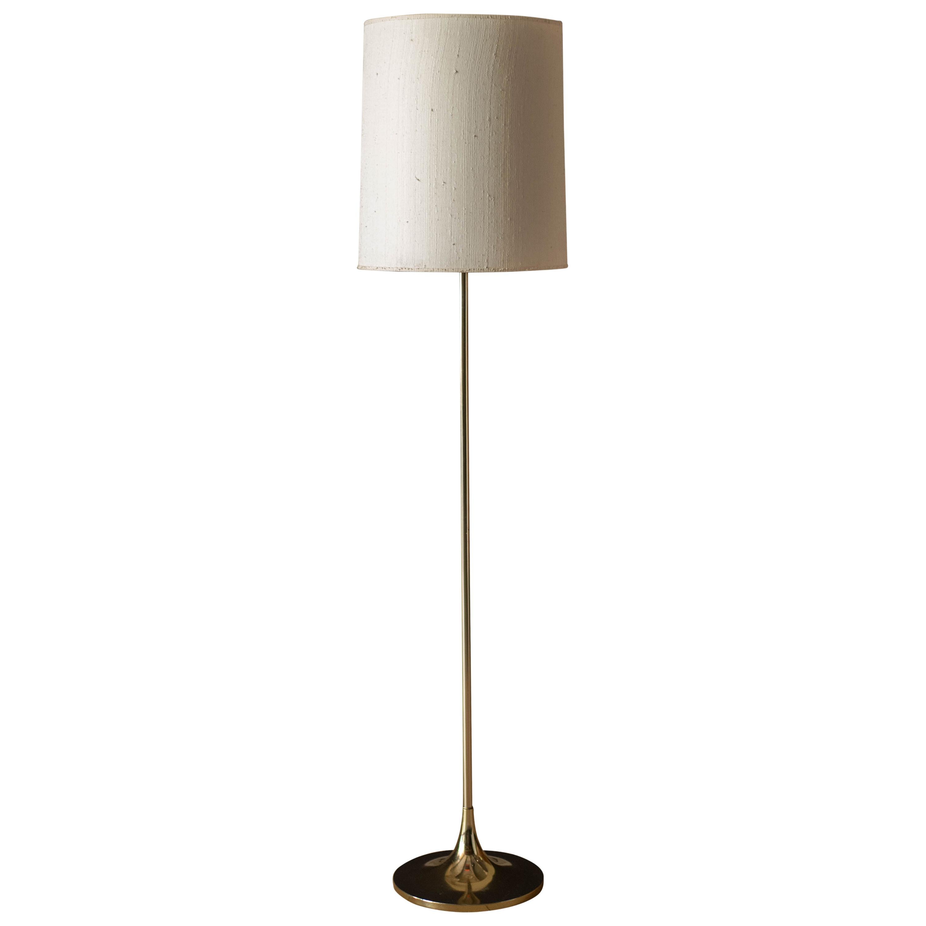 Mid Century Modern Brass Globe Shades Floor Lamp at 1stDibs