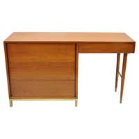 Mid-Century Modernist Exotic Wood Desk in Cocobolo, Ebony, Walnut at ...